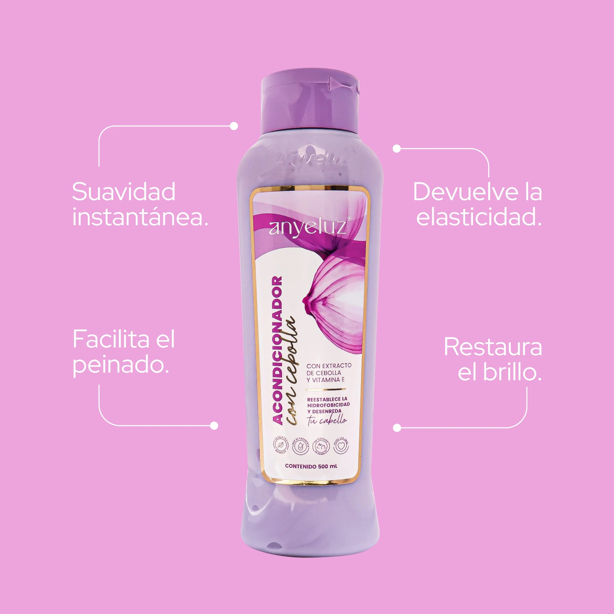 Acondicionador con Cebolla y Vitamina E 500ml – Anyeluz