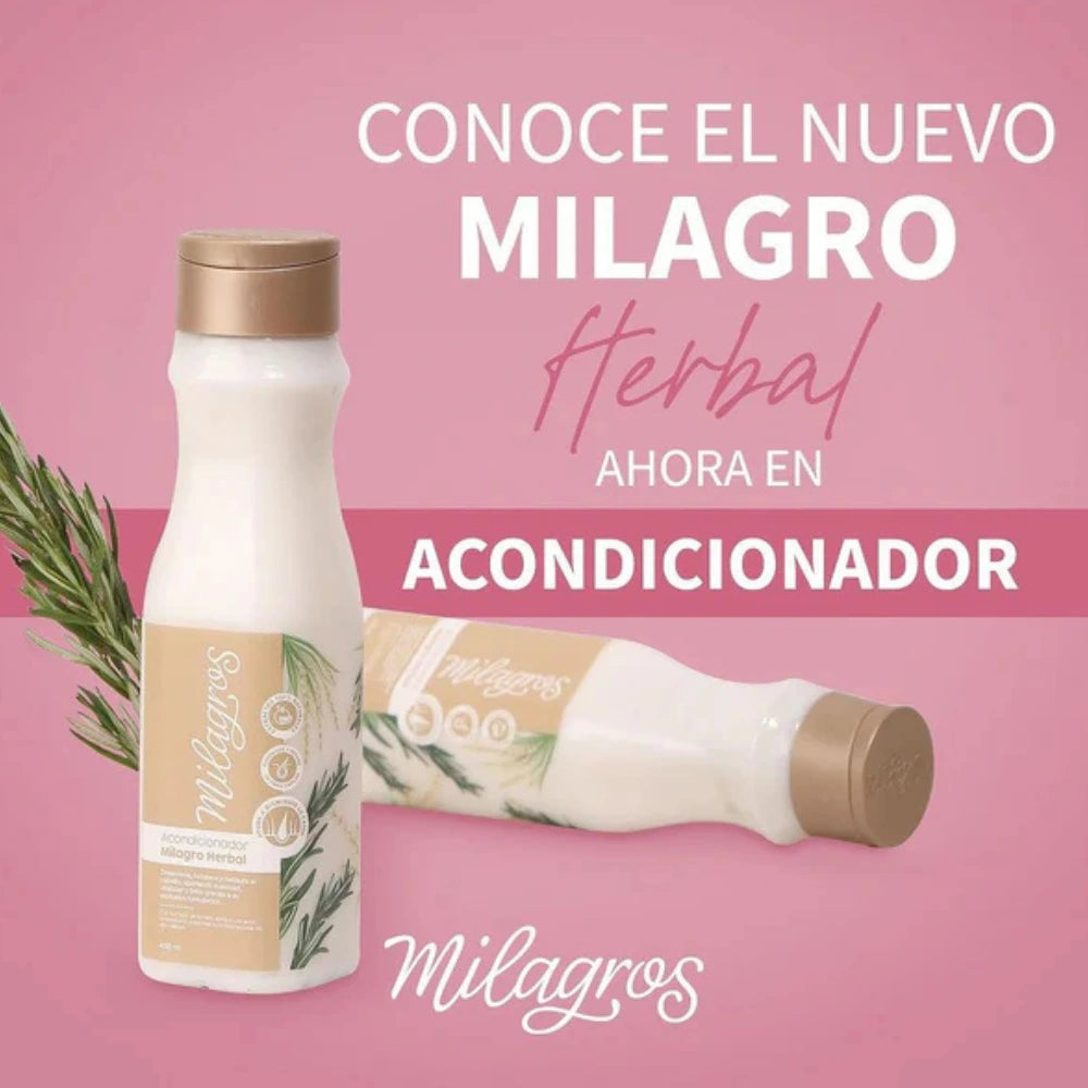 Acondicionador Milagro Herbal 450 ml – MILAGROS