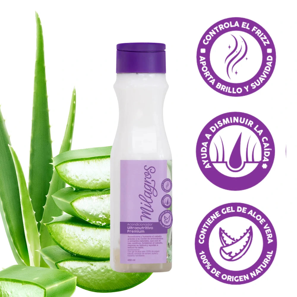 Acondicionador Ultra Nutritivo Premium 450ml - MILAGROS