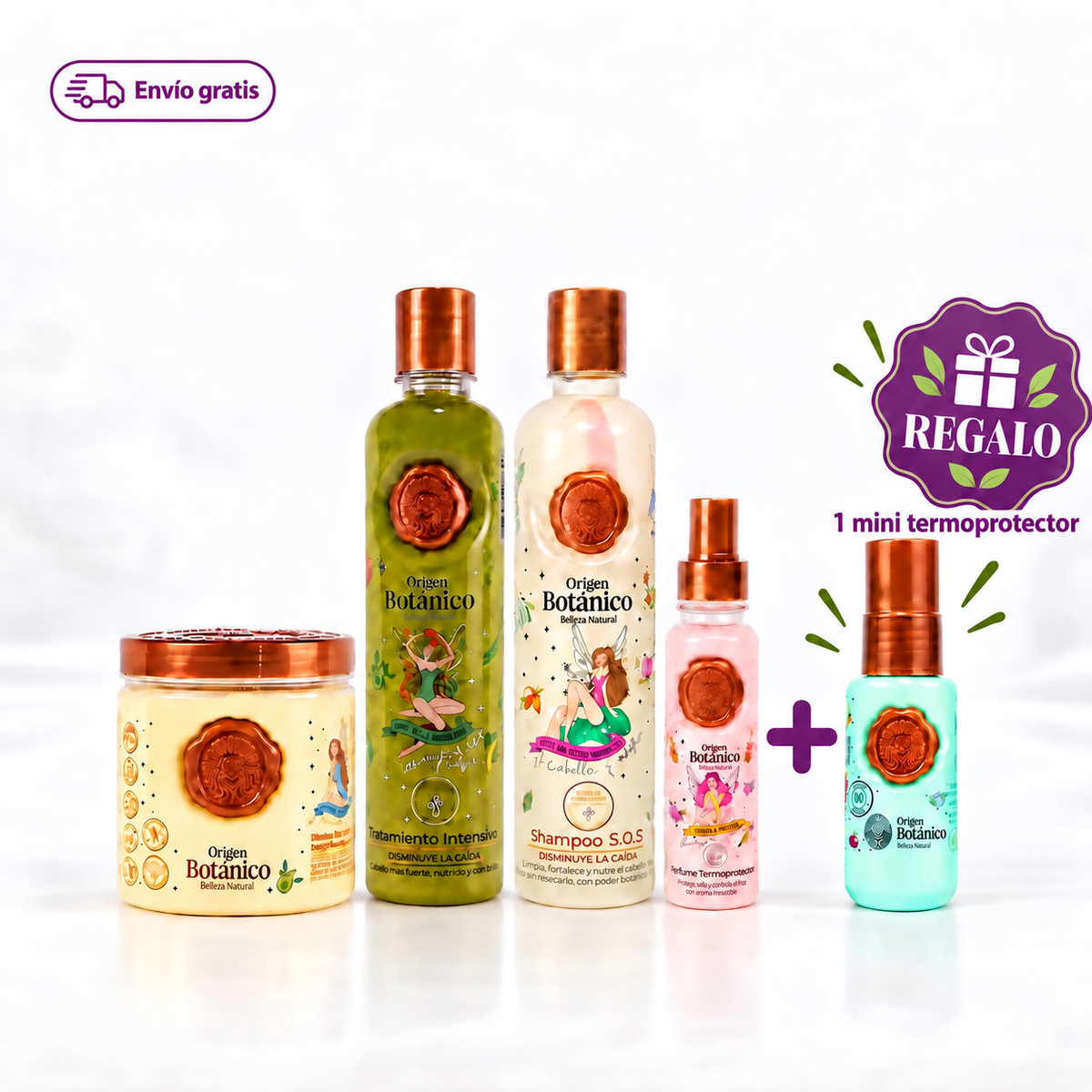 Kit de Reparación y Crecimiento (4pack) - Origen Botánico — envase del producto