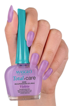 Base Recuperadora de Uñas Total Care Violeta 13.5 ml – Masglo Clinical — envase del producto, vista 4