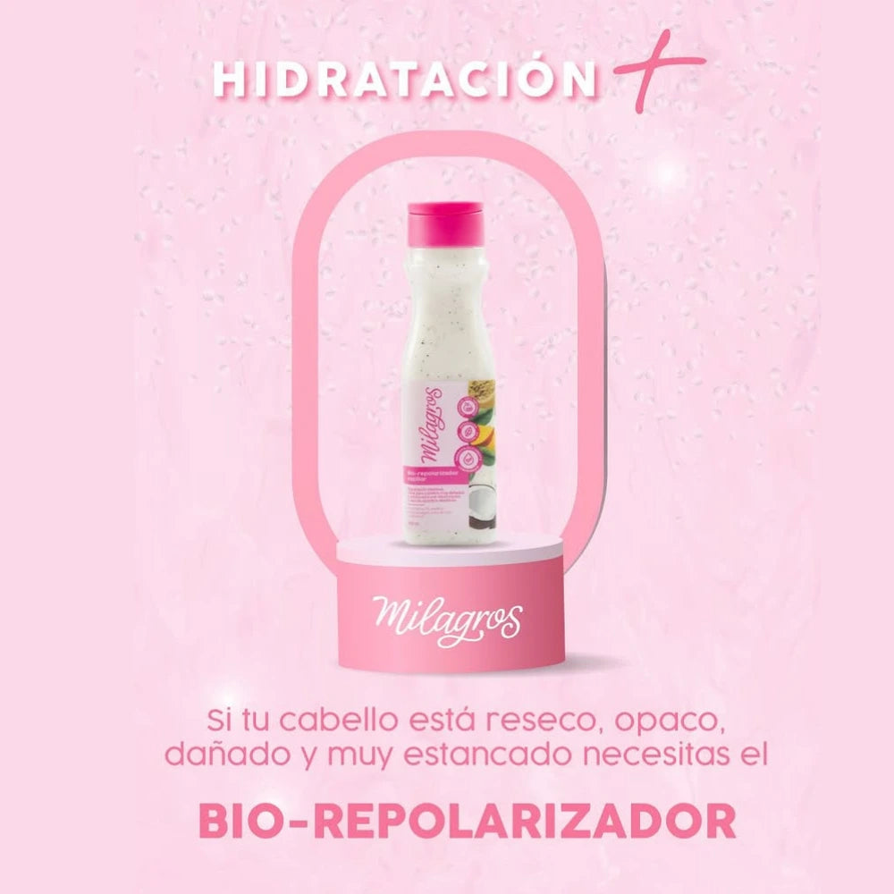 Tratamiento Bio Repolarizador Capilar 450ml Milagros