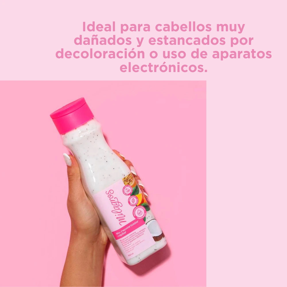 Tratamiento Bio Repolarizador Capilar 450ml Milagros