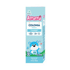 Colonia Arrurú Original para niño 220 ml, caja celeste de Bivien con oso y fórmula libre de parabenos y colorantes