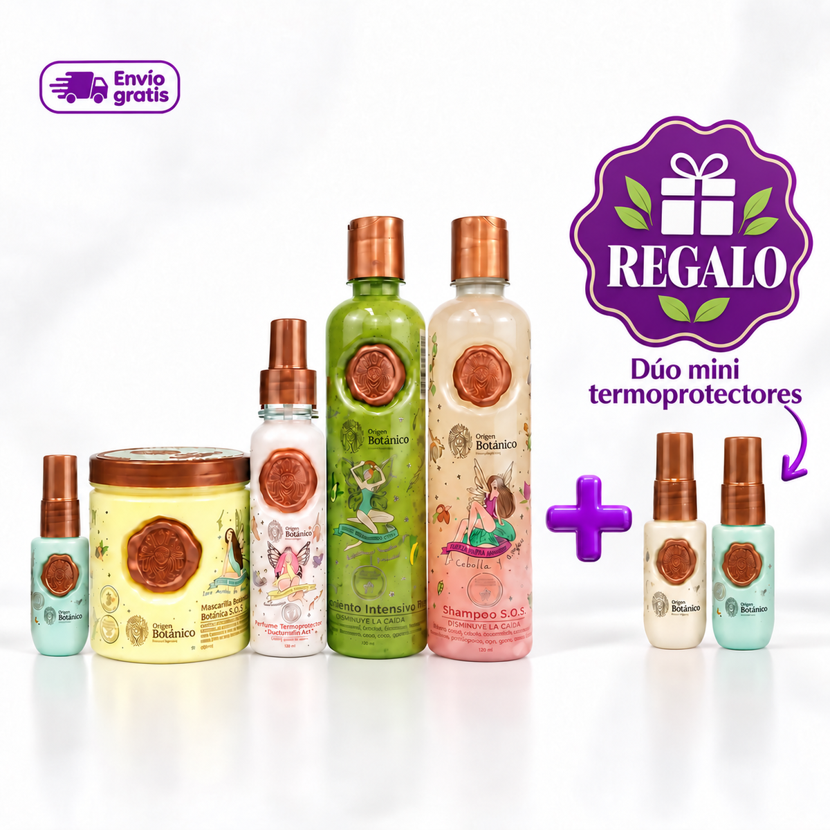 Kit Reparación y Crecimiento (5 pack) - Origen Botánico — envase del producto