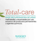 Masglo Advanced Total.care, base recuperadora para uñas maltratadas y escamadas por uso excesivo de productos permanentes o agentes químicos