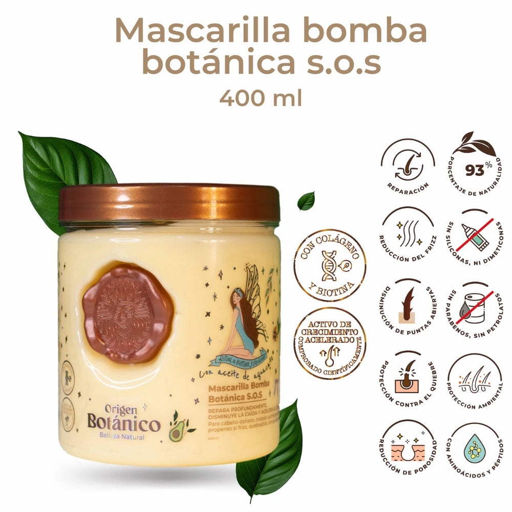 Mascarilla Bomba Capilar Botánica SOS - Origen Botánico