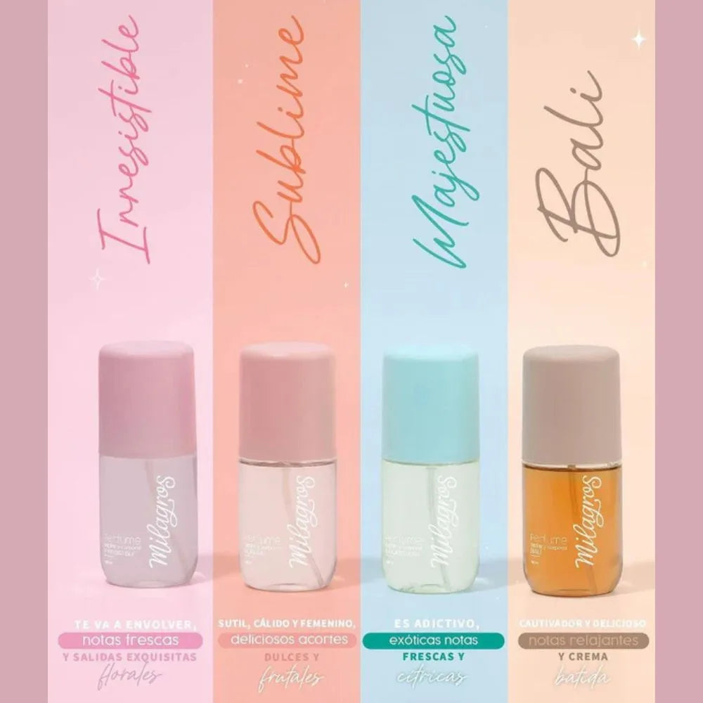 Perfume Capilar y Corporal Majestuosa 120 ml - Milagros