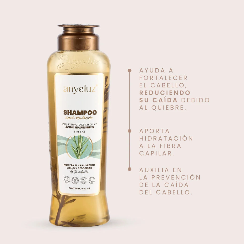 Shampoo de Romero 500 ml – Anyeluz