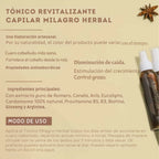 Tónico Revitalizante Capilar Milagro Herbal 110 ml - MILAGROS