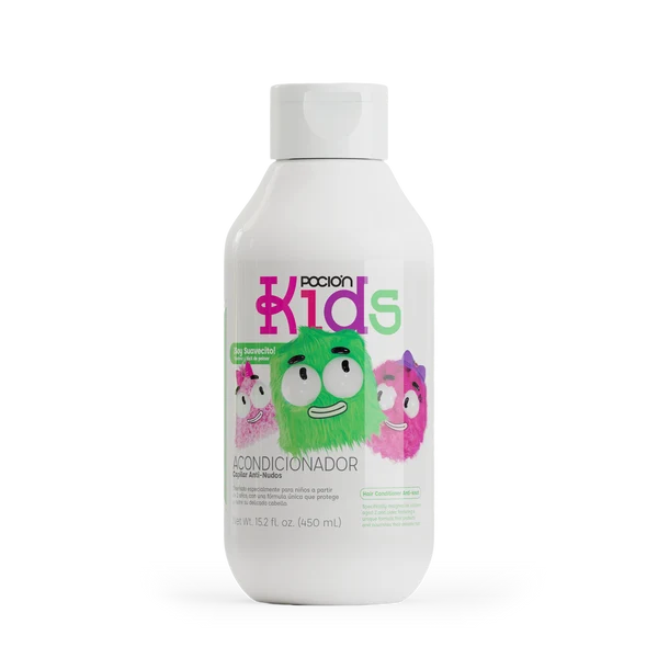 Vista frontal del acondicionador Poción Kids de 450 ml.