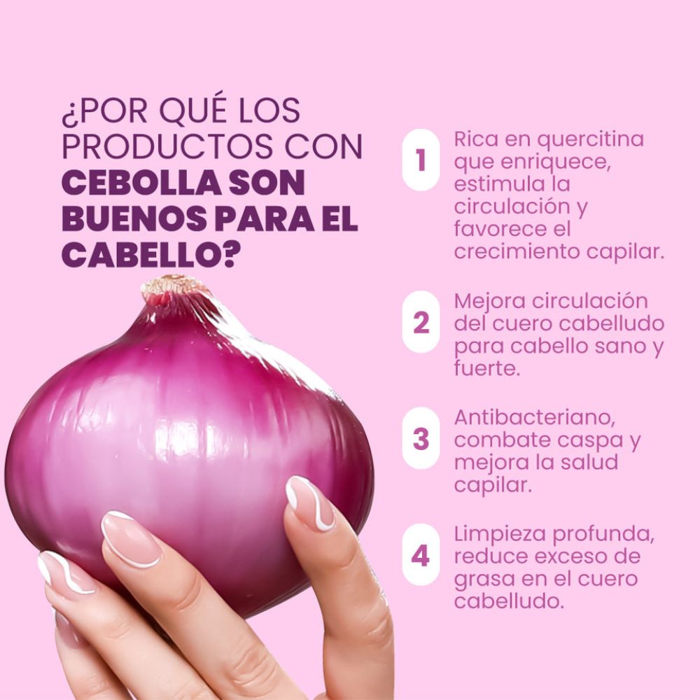 Shampoo con Cebolla y Biotina 500ml – Anyeluz