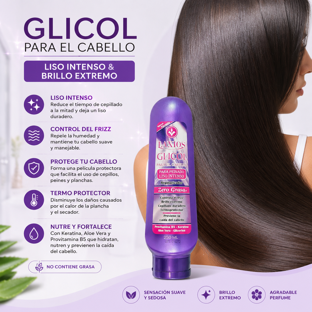 Glicol para el Cabello 250 ml - Laxios