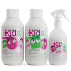 Kit Poción Kids con shampoo, acondicionador y spray desenredante para cabello infantil