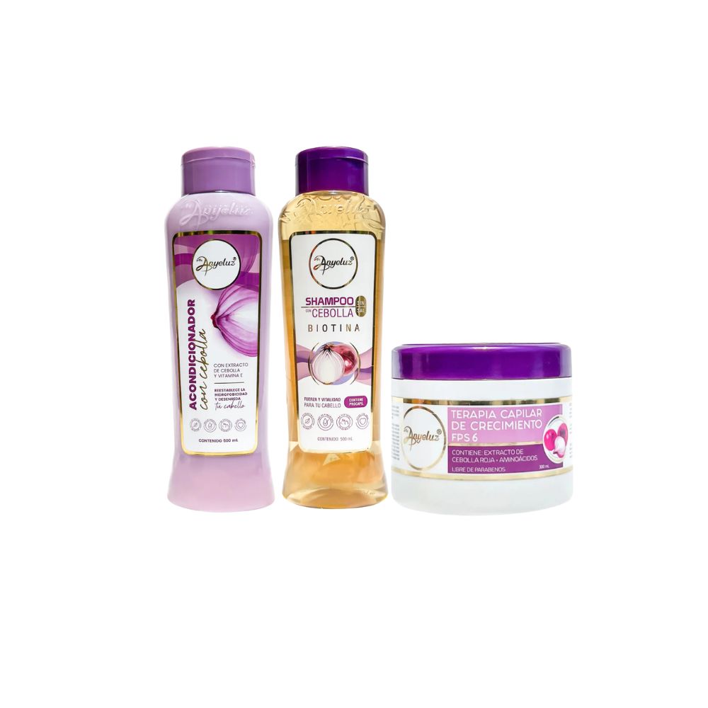 Kit Cebolla y Biotina (3 Pack) – Anyeluz