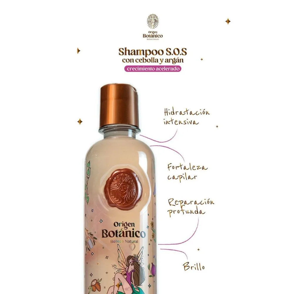Shampoo Cebolla y Argán S.O.S 400ml-Ritual Botánico