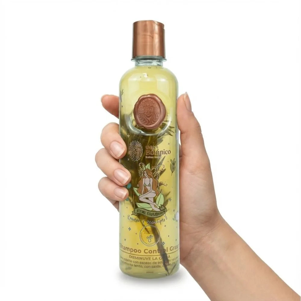 Shampoo Control Grasa Romero y Eucalipto 400ml – Origen Botánico