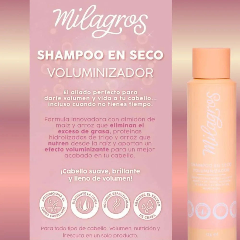 Shampoo en Seco Voluminizador 175 ml - MILAGROS