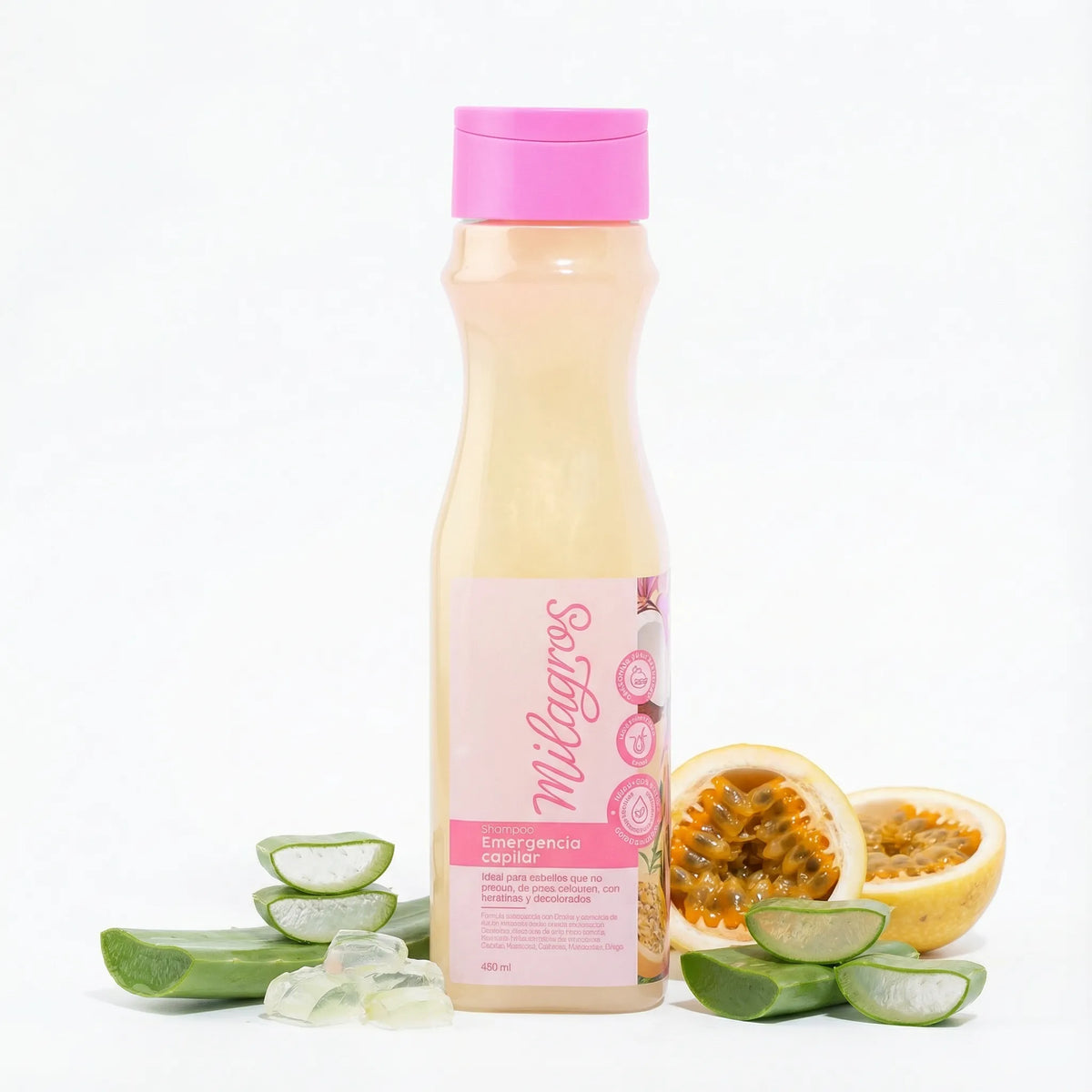 Shampoo Emergencia Capilar 450 ml – Milagros | Biotina + Queratina