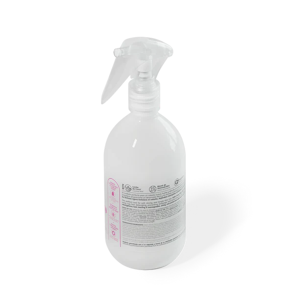 Spray antinudos infantil Poción Kids, vista posterior del envase blanco con información del producto