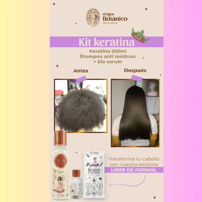 Kit de Keratina Orgánica Evolución (250ml) RITUAL BOTANICO - Imagen 4