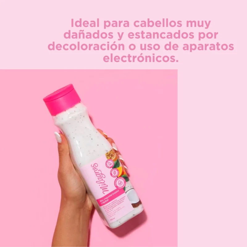 Tratamiento Bio Repolarizador Capilar 450ml Milagros - Imagen 5