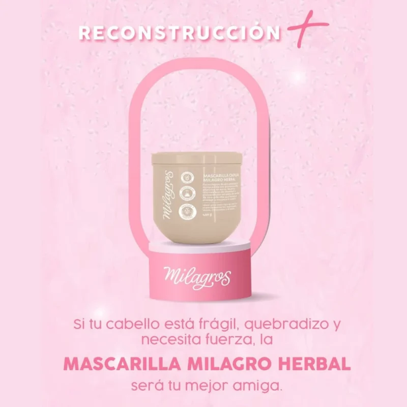 Mascarilla Capilar Milagro Herbal 450 gr MILAGROS - Imagen 2