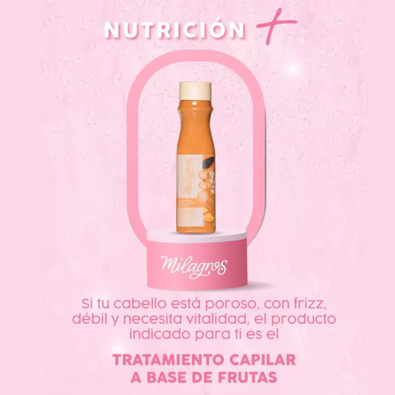 Tratamiento Capilar de Frutas 500ml Milagros - Imagen 2