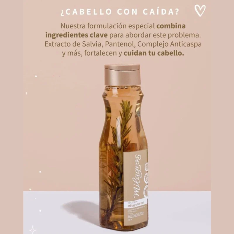 Shampoo Milagro Herbal 450 ml MILAGROS - Imagen 4