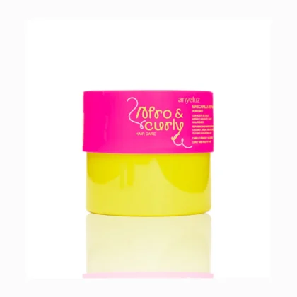 mascarilla para cabellos afros , curly o crespos o muy ondulados , a base de aceites de coco, aguacate y argan ,presentacion de 500ml
