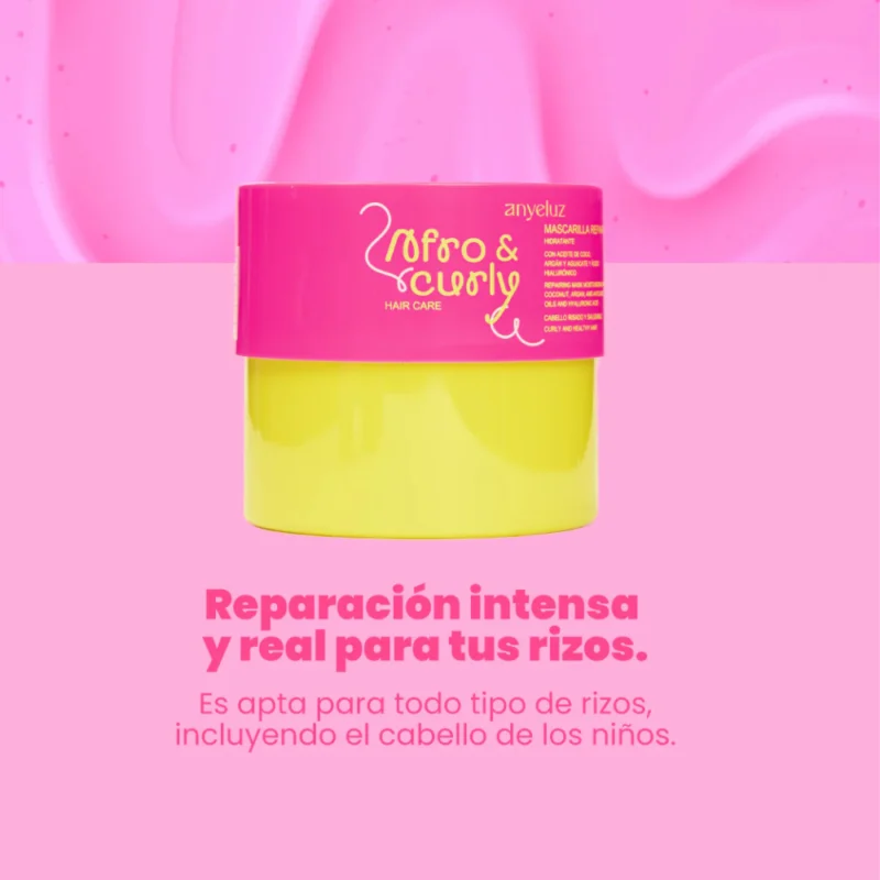 Mascarilla Reparadora Afro & Curly 500 ml ANYELUZ - Imagen 2