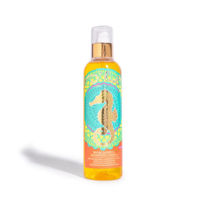 Bronceador de Canela y Zanahoria D'Luchi 250ml - bronceado rápido y natural con betacaroteno, colágeno y vitamina E.