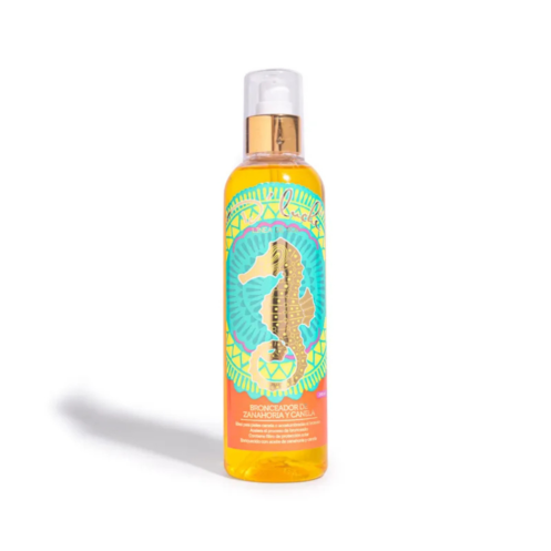 Bronceador de Canela y Zanahoria D'Luchi 250ml - bronceado rápido y natural con betacaroteno, colágeno y vitamina E.