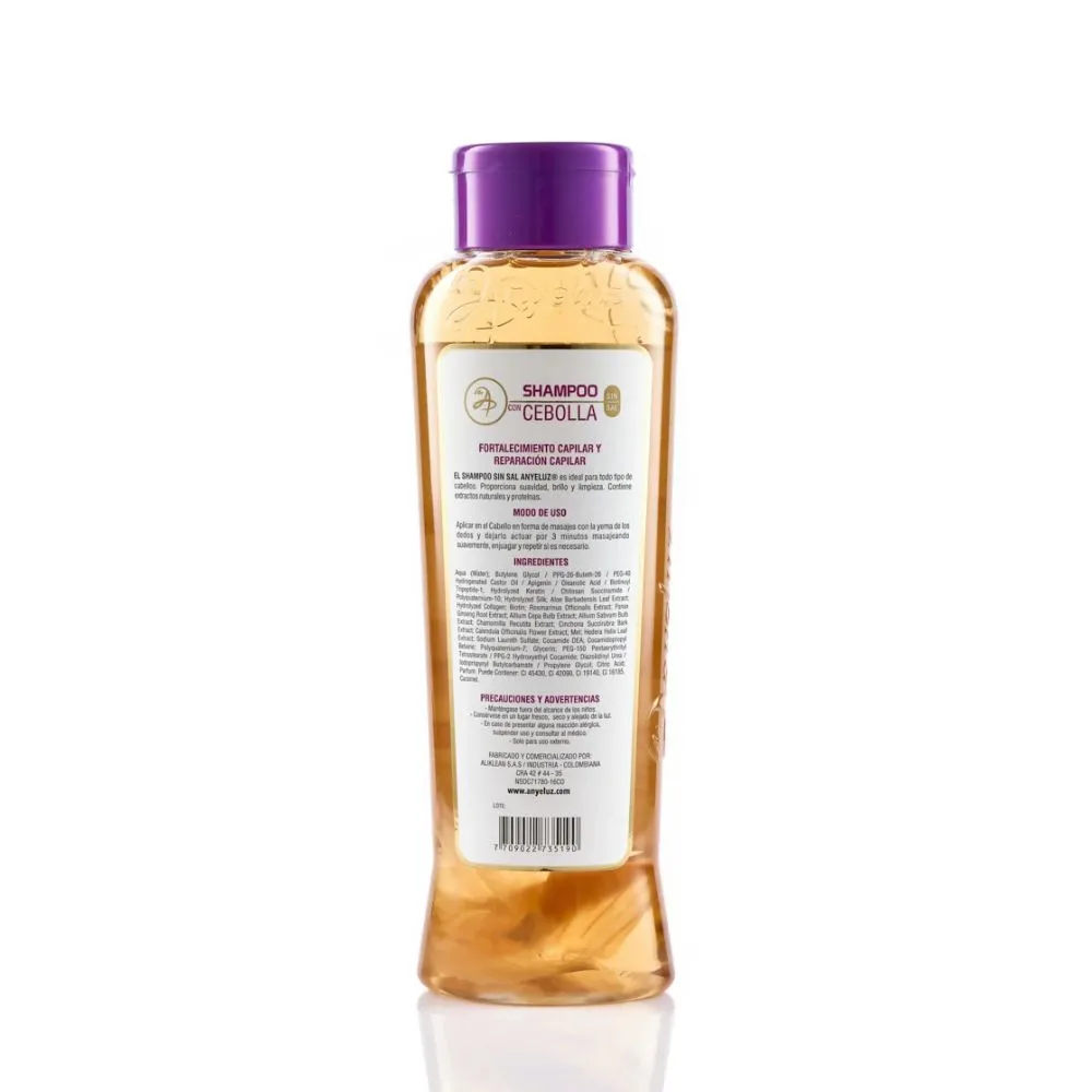 Shampoo de Cebolla 500ml ANYELUZ - Imagen 3