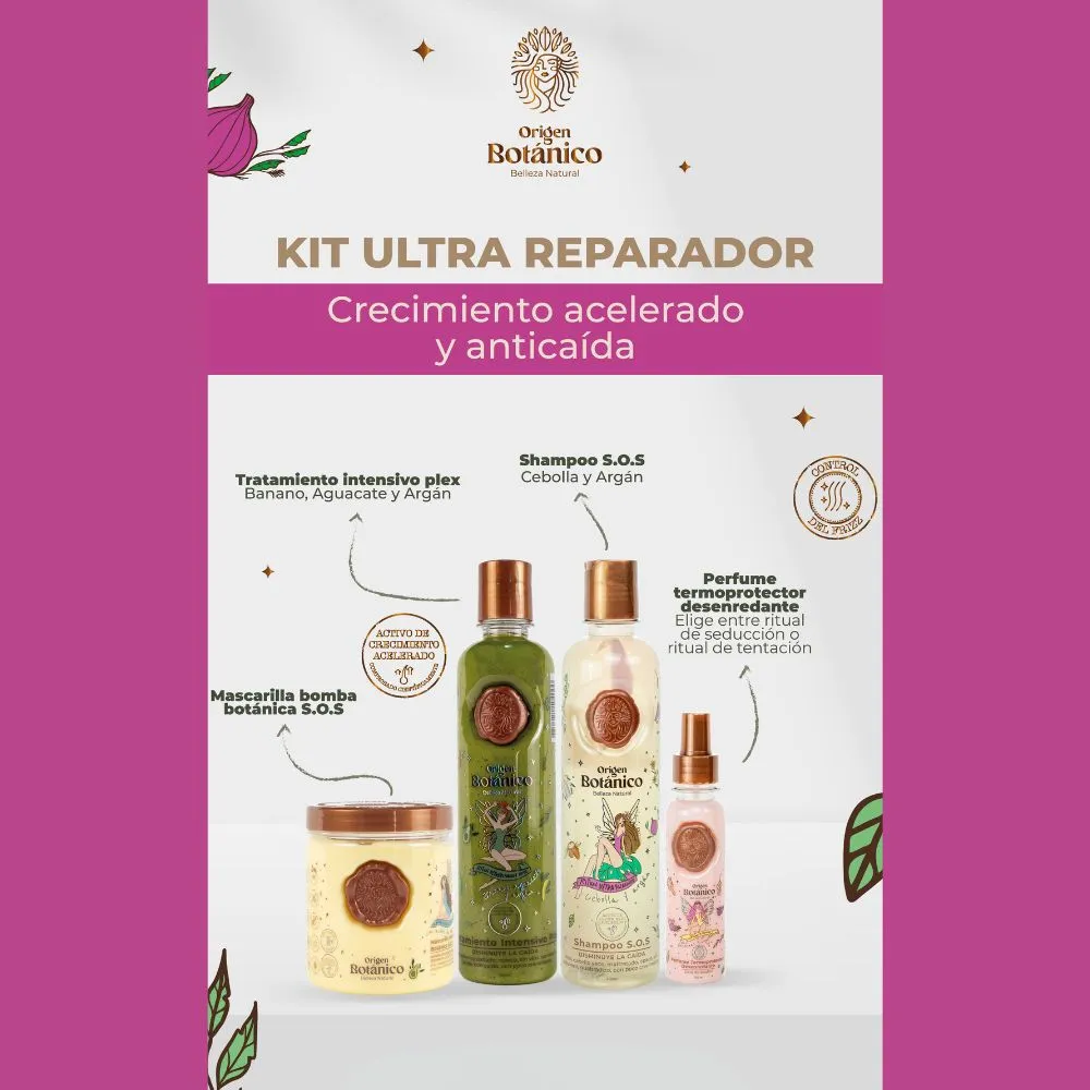 Kit de Reparación y Crecimiento Ritual Botánico (4pack)