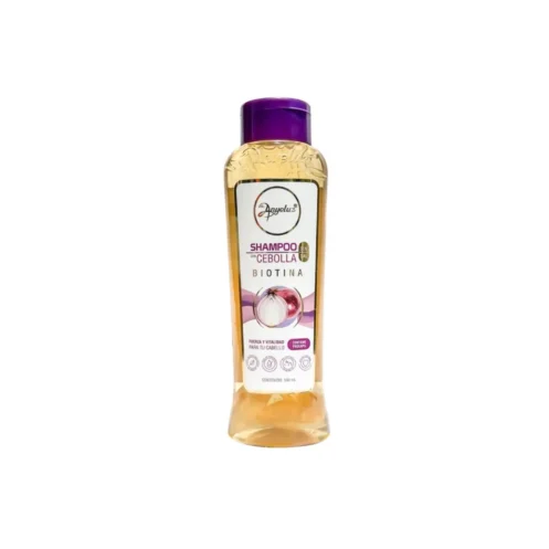 Shampoo de Cebolla Anyeluz 500ml 💜 Estimula el crecimiento, fortalece el folículo capilar y aporta brillo natural. Fórmula con cebolla roja desodorizada, libre de sal y parabenos. Ideal para todo tipo de cabello.