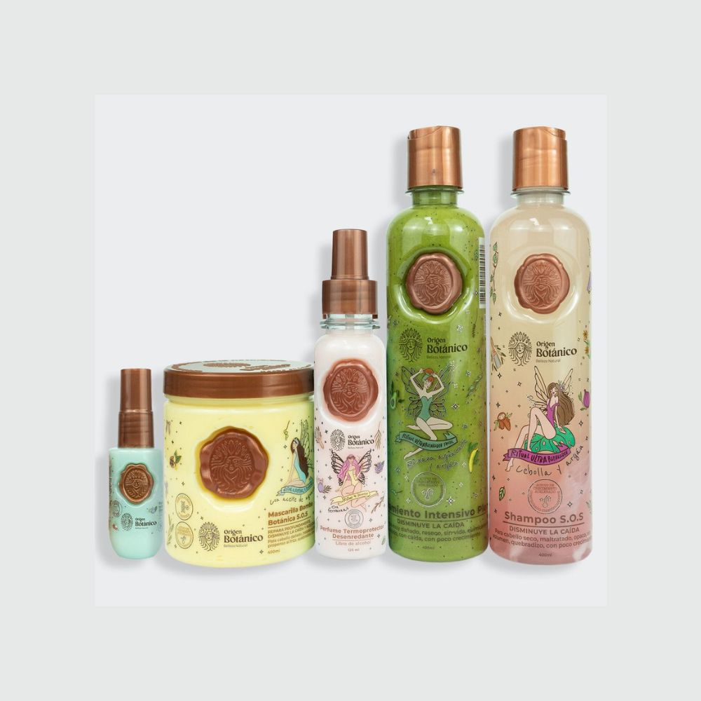kit capilar reparacion crecimiento sos ritual botanico 5 productos