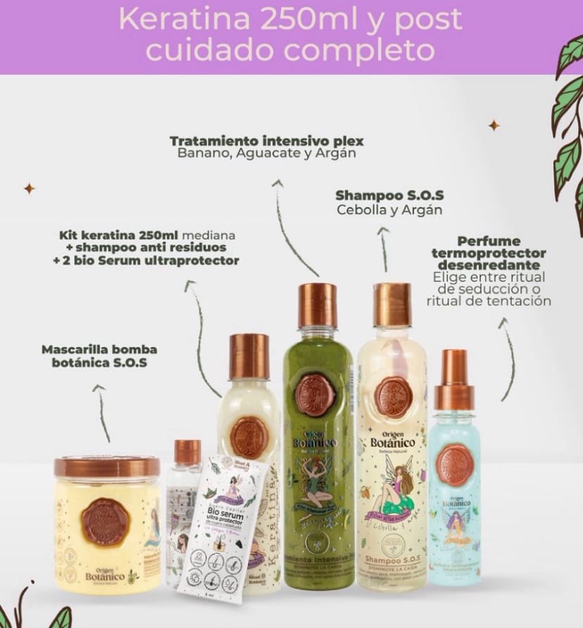 kit de Keratina y post cuidado